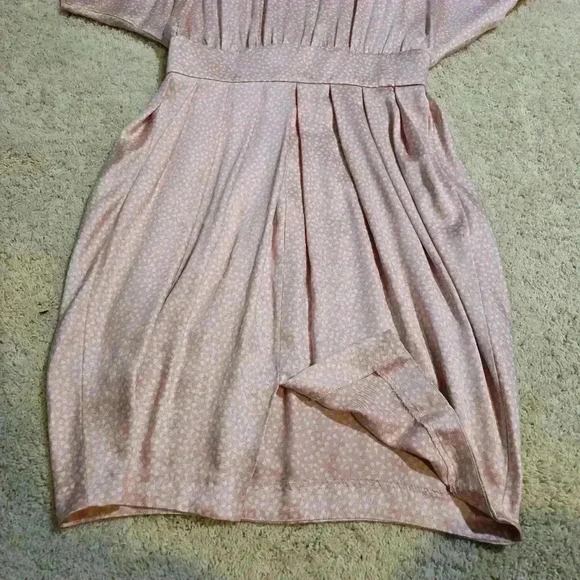 Vintage Datiani Dress 100% Rayon Pink Size 10 - Picture 5 of 9